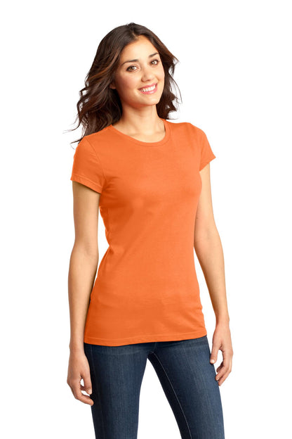 Orange District Women's Fitted Very Important Tee . DT6001 plain