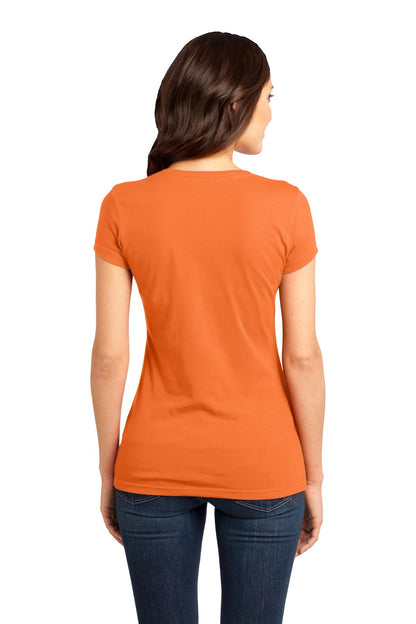 Orange District Women's Fitted Very Important Tee . DT6001 plain