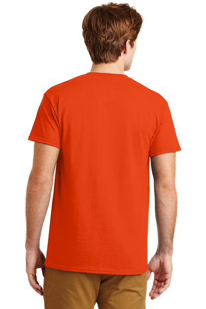 Orange Gildan - DryBlend 50 Cotton/50 Poly Pocket T-Shirt. 8300 plain