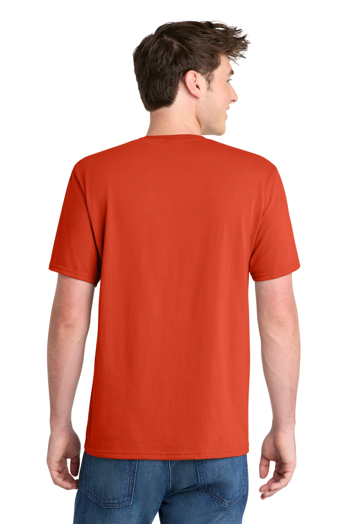 Orange Port & Co Performance Blend Tee. PC381 plain