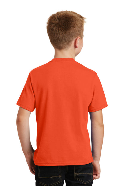 Orange Port & Co Youth Fan Favorite Tee. PC450Y plain