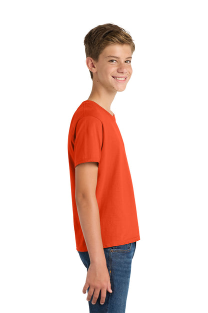 Orange Port & Co Youth Fan Favorite Tee. PC450Y plain