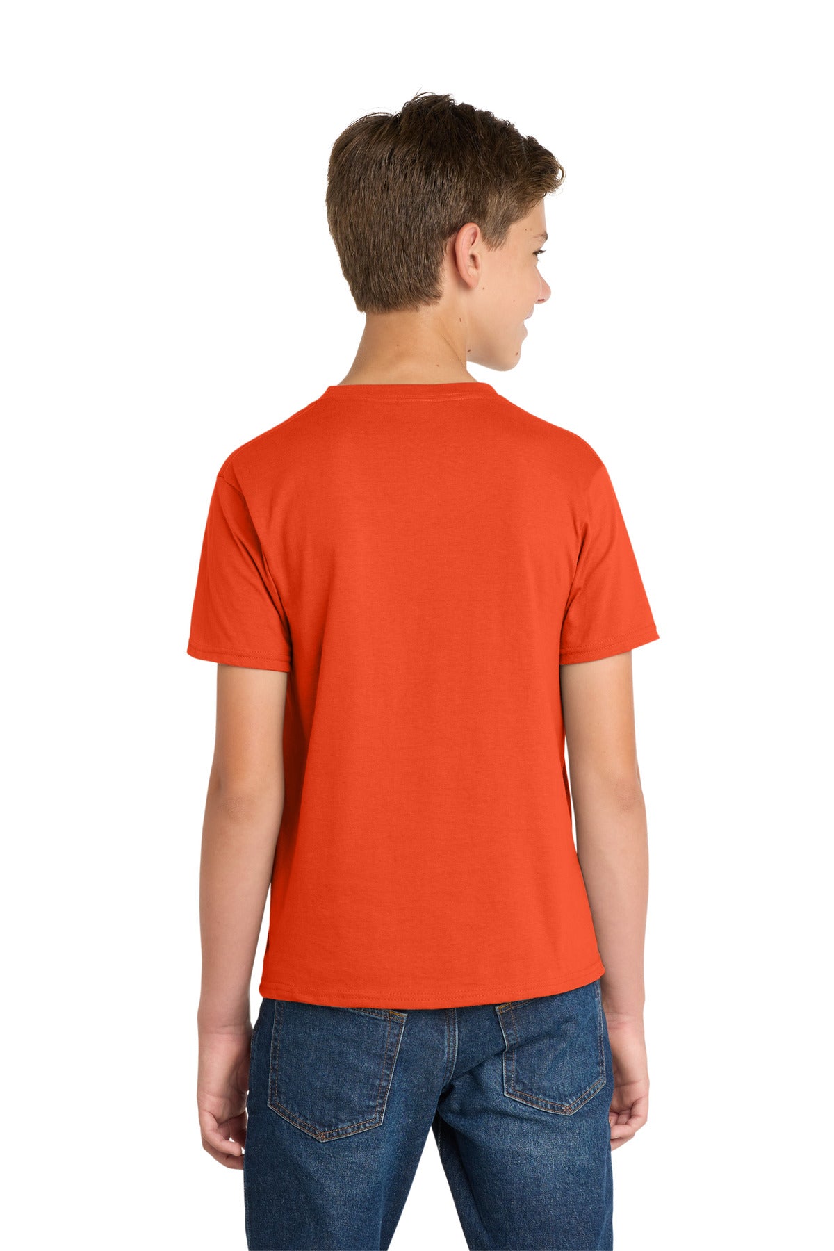 Orange Port & Co Youth Fan Favorite Tee. PC450Y plain