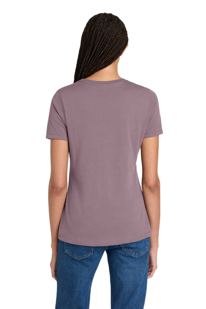 Orchid BELLA+CANVAS Women's Relaxed Jersey Short Sleeve Tee. BC6400 plain