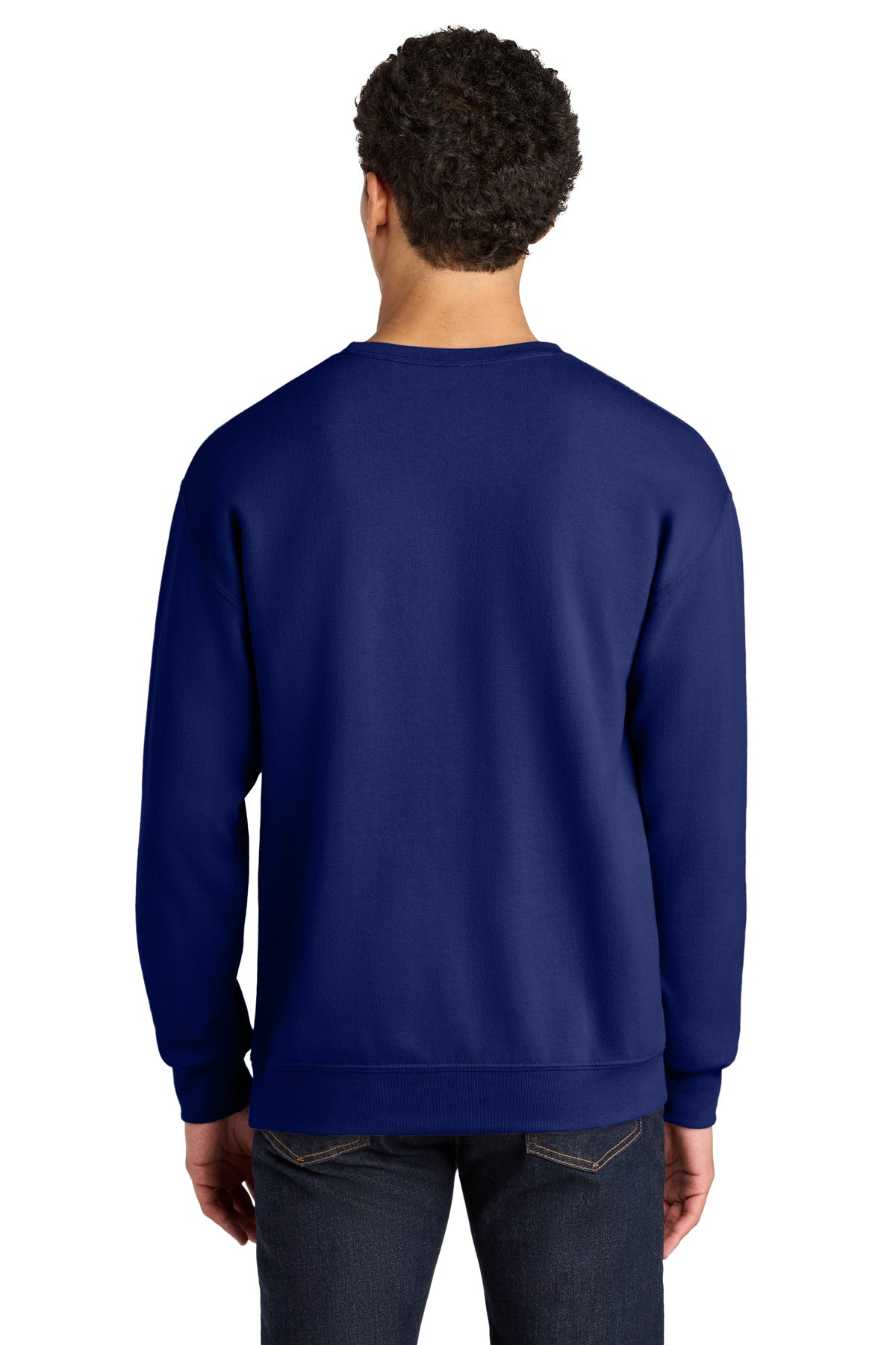 Orchid Jerzees Ultimate Unisex CVC Ring Spun Crewneck Sweatshirt IC48M plain