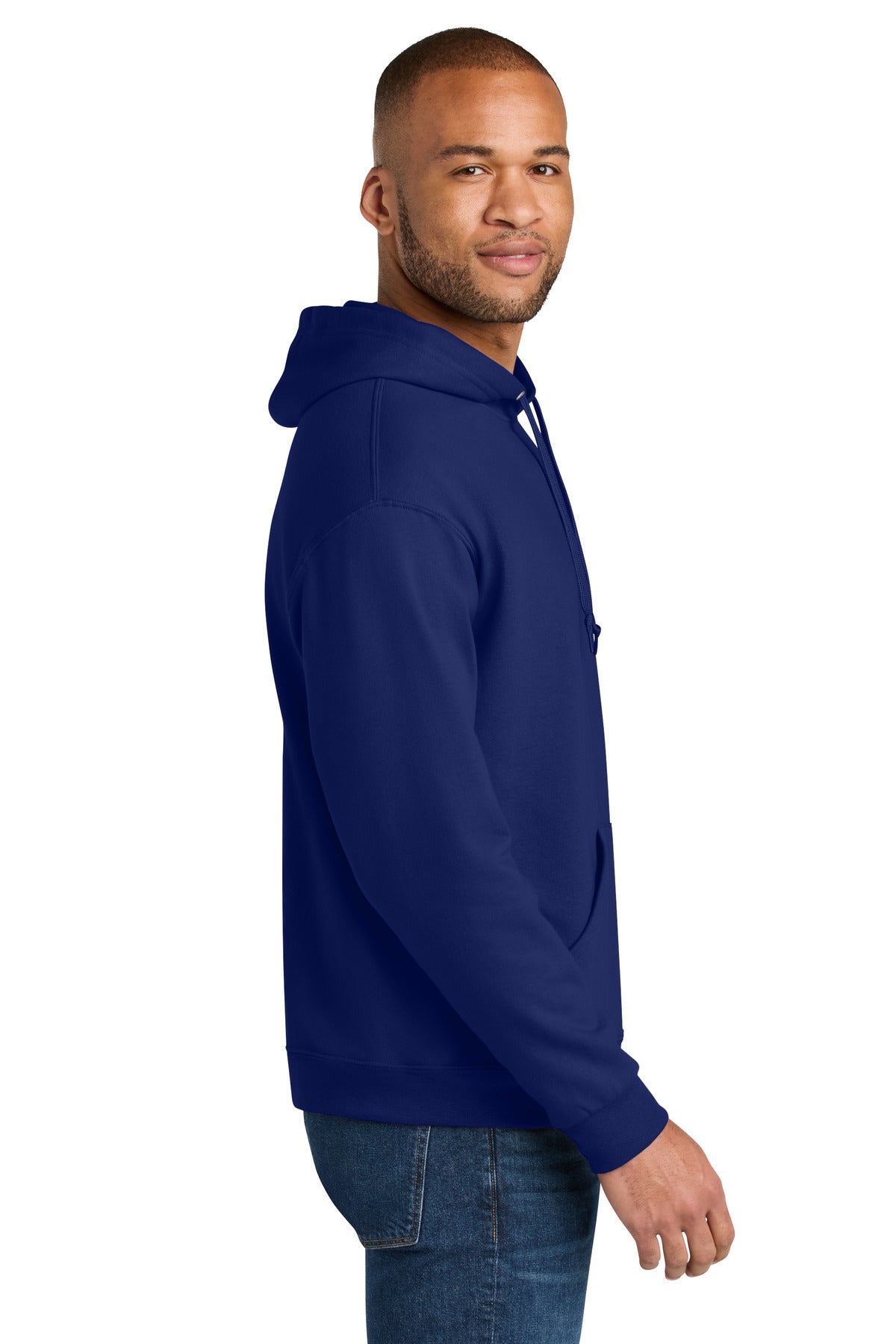 Orchid Jerzees Ultimate Unisex CVC Ring Spun Hooded Sweatshirt IC49M plain