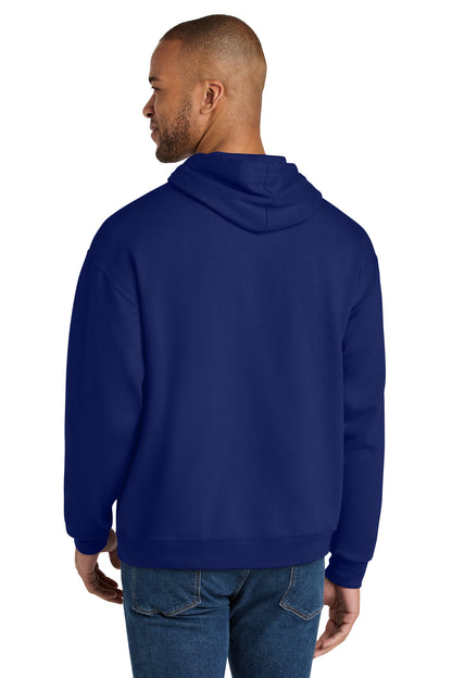 Orchid Jerzees Ultimate Unisex CVC Ring Spun Hooded Sweatshirt IC49M plain