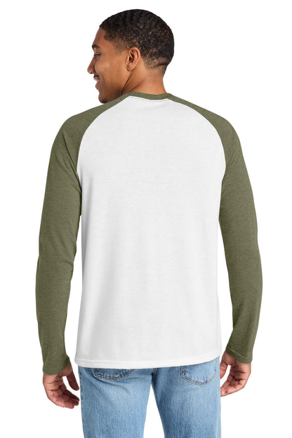 OvUGn/BtW Allmade Unisex Tri-Blend Long Sleeve Colorblock Raglan AL6009 plain