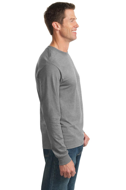 Oxford Jerzees - Dri-Power 50/50 Cotton/Poly Long Sleeve T-Shirt. 29LS plain