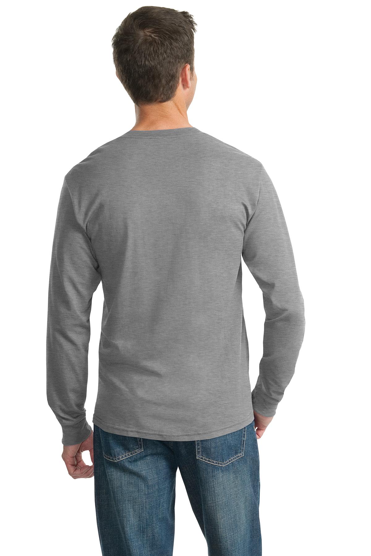 Oxford Jerzees - Dri-Power 50/50 Cotton/Poly Long Sleeve T-Shirt. 29LS plain