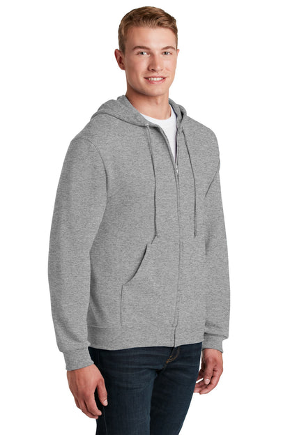 Oxford Jerzees - NuBlend Full-Zip Hooded Sweatshirt. 993M plain