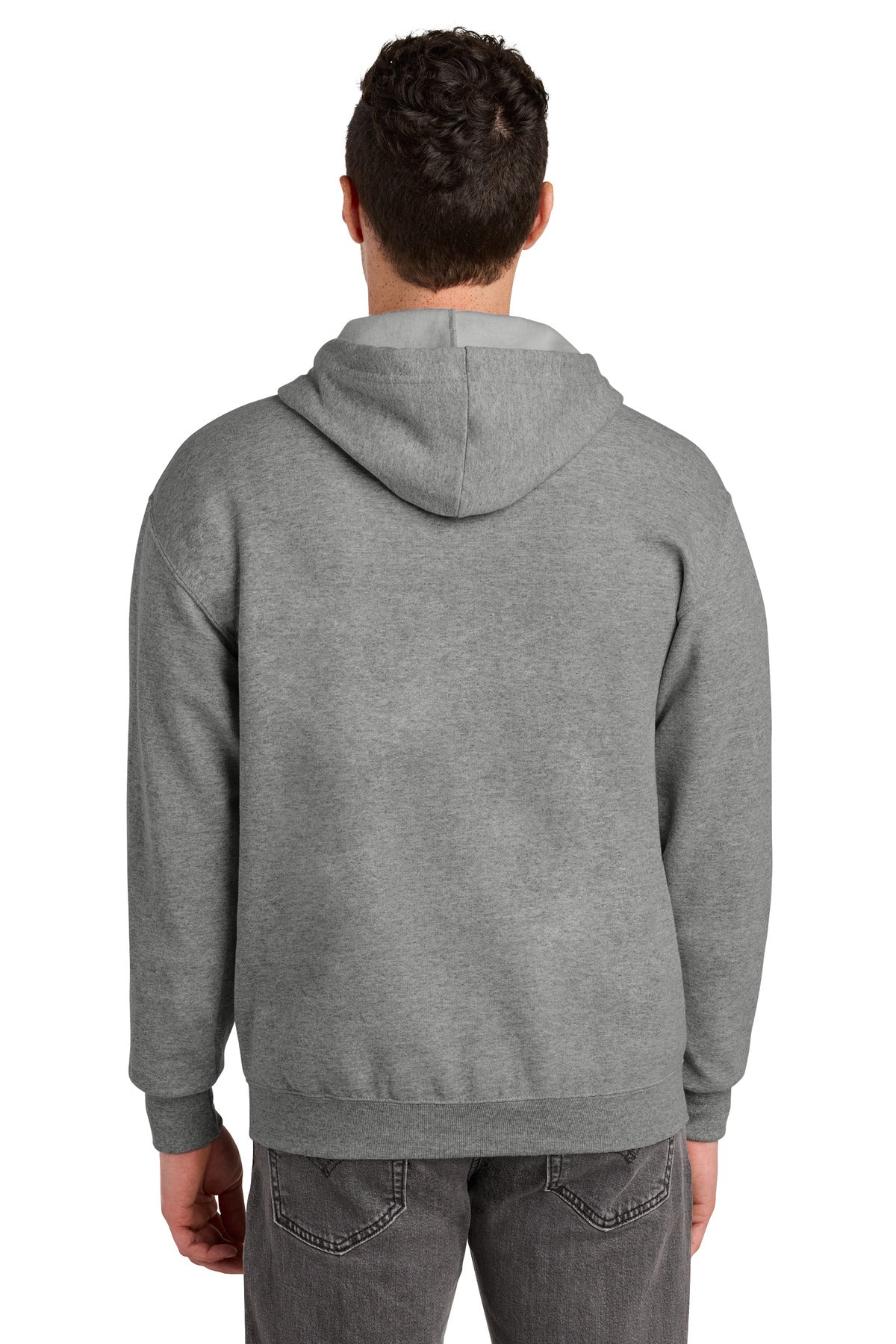 Oxford Jerzees - NuBlend Full-Zip Hooded Sweatshirt. 993M plain