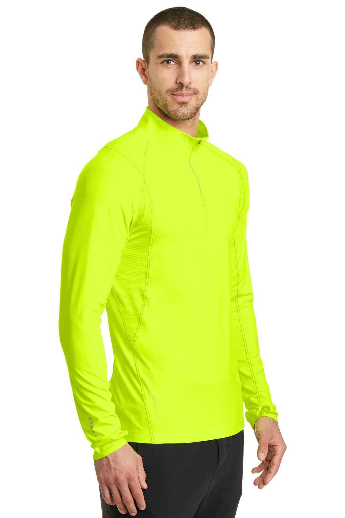 Pace Yellow OGIO Nexus 1/4-Zip Pullover. OE335 plain