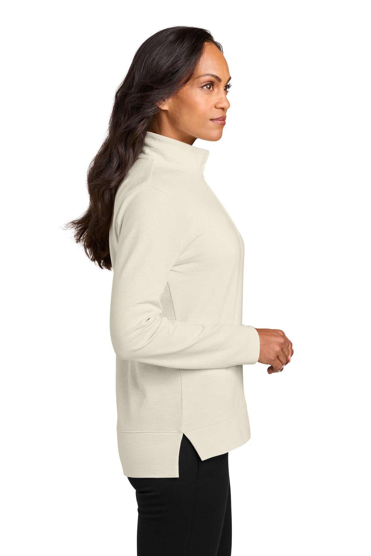 Parchment Port Authority Women's Breakwater 1/4-Zip LK821 plain