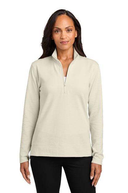 Parchment Port Authority Women's Breakwater 1/4-Zip LK821 plain