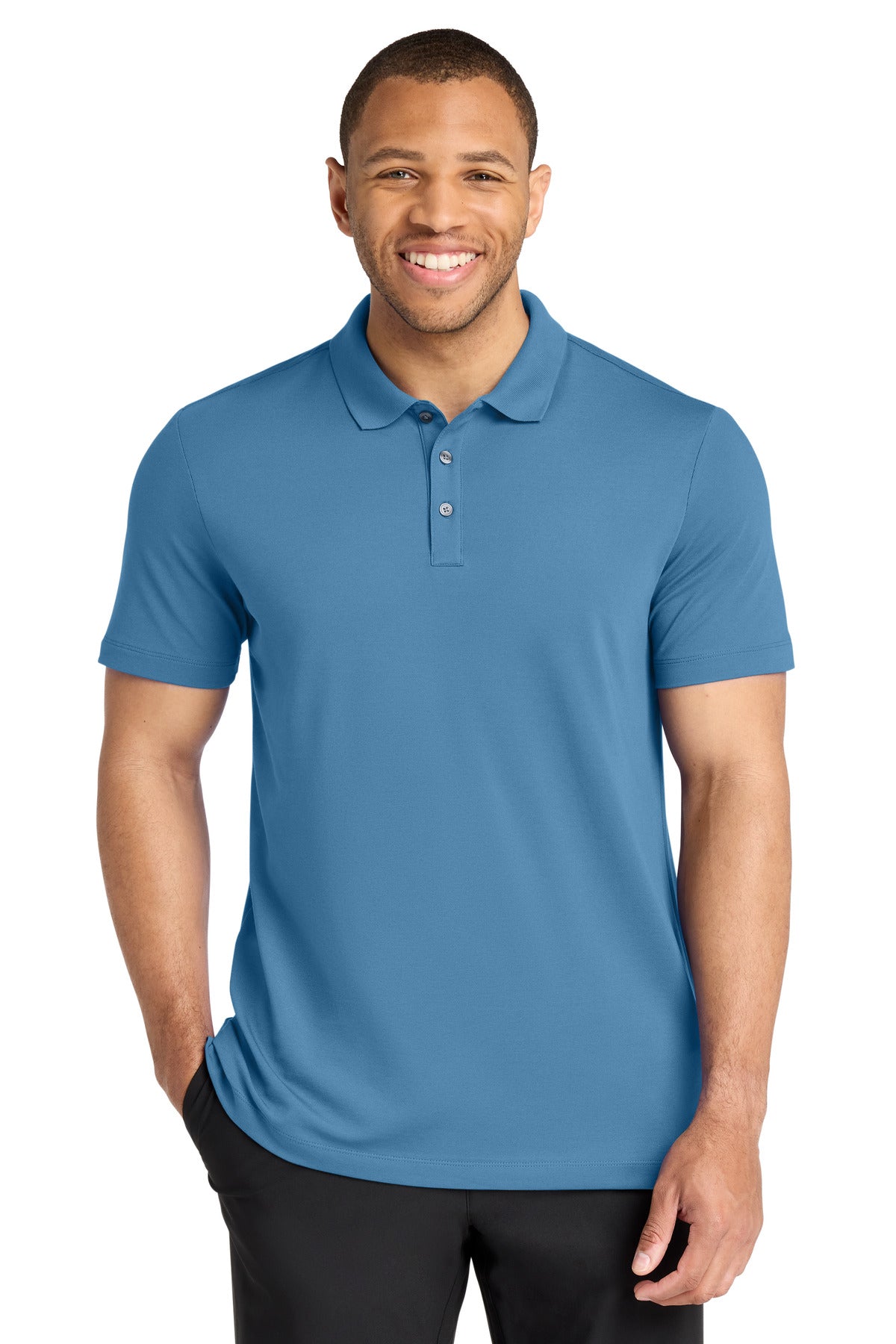 ParisianBl Mercer+Mettle Stretch Pique Polo MM1004