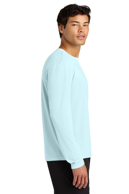 PastelBlue A4 Cooling Performance Long Sleeve Tee A4N3165 plain