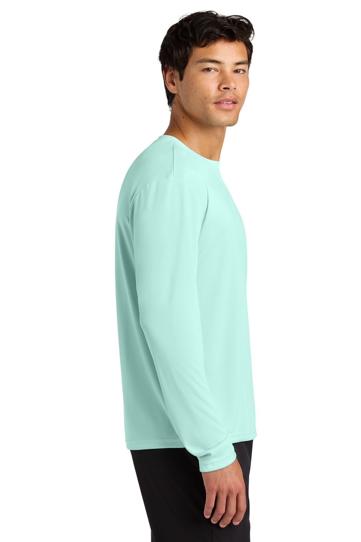 PastelMint A4 Cooling Performance Long Sleeve Tee A4N3165 plain