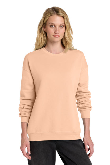 Peach BELLA+CANVAS Unisex Sponge Fleece Drop Shoulder Sweatshirt. BC3945