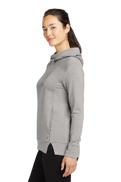 Petrol Grey He OGIO Women's Luuma Pullover Fleece Hoodie. LOG810 plain
