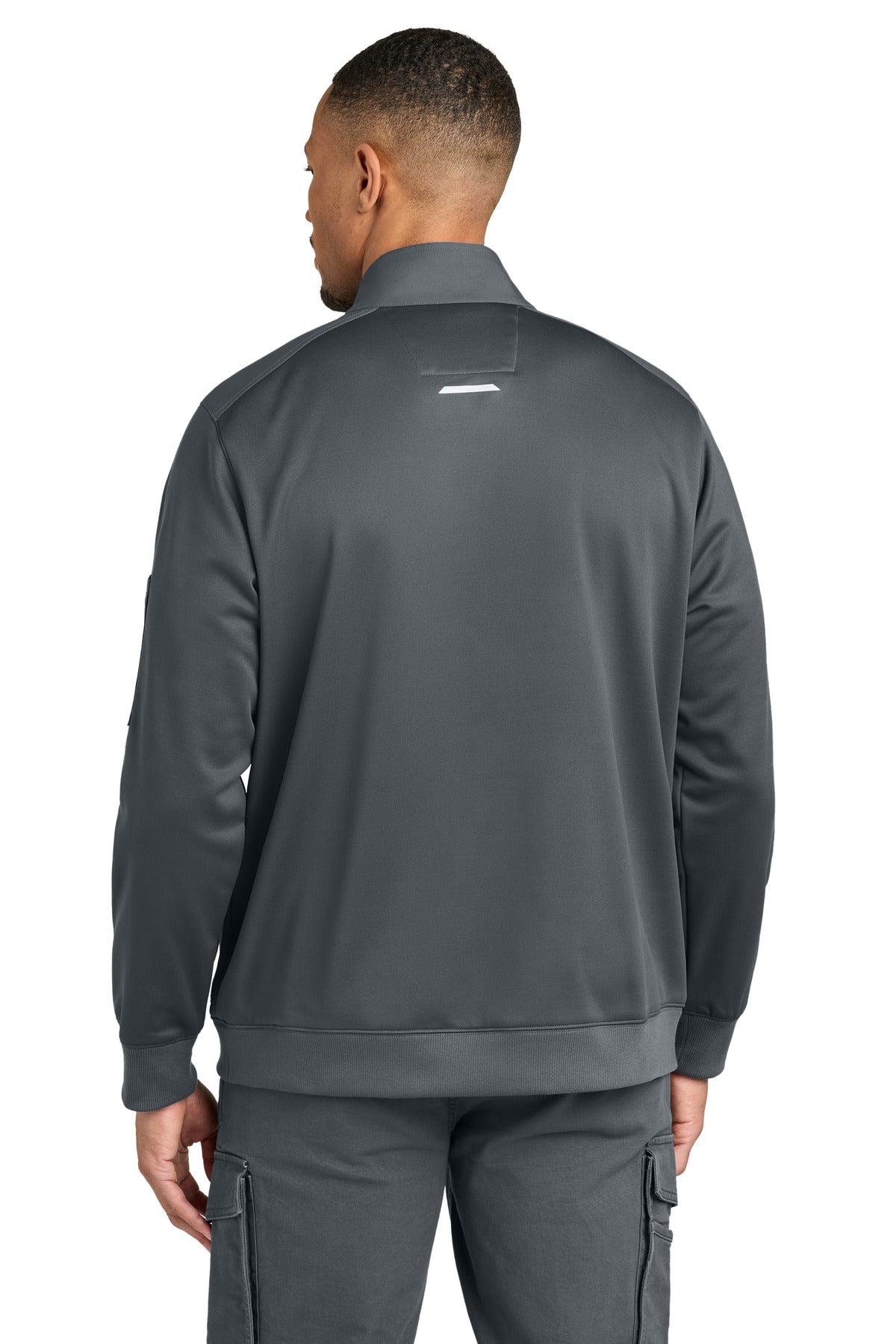 Pewter Carhartt FLD & RSCU 1/2-Zip Mid-Layer CTC86912 plain