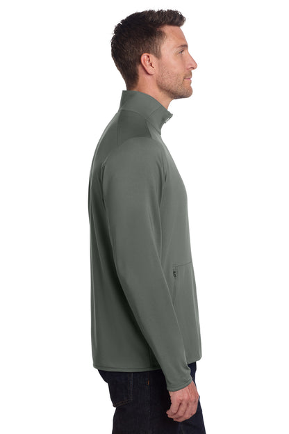 Pewter Port Authority Accord Stretch Fleece Full-Zip K595 plain