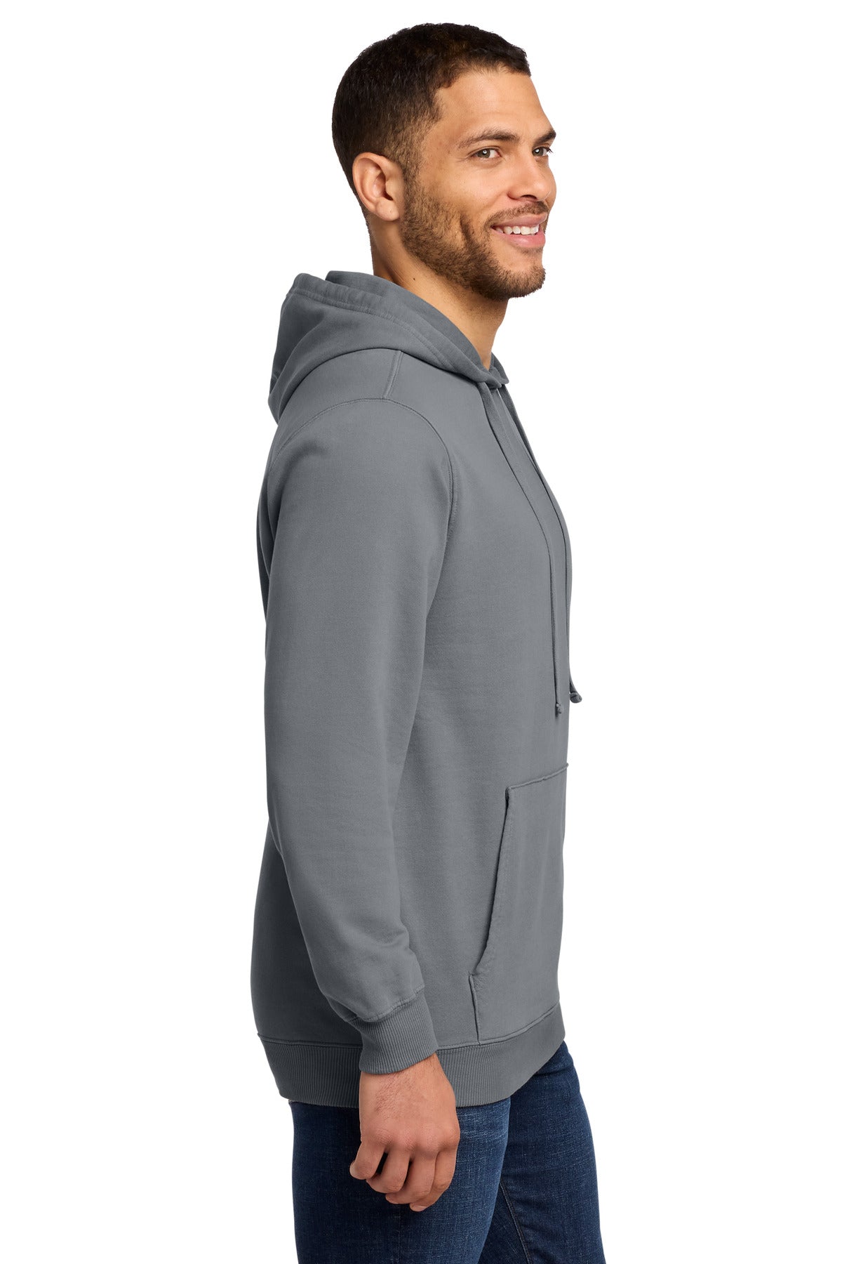 Pewter Port & Co Beach Wash Garment-Dyed Pullover Hooded Sweatshirt. PC098H plain