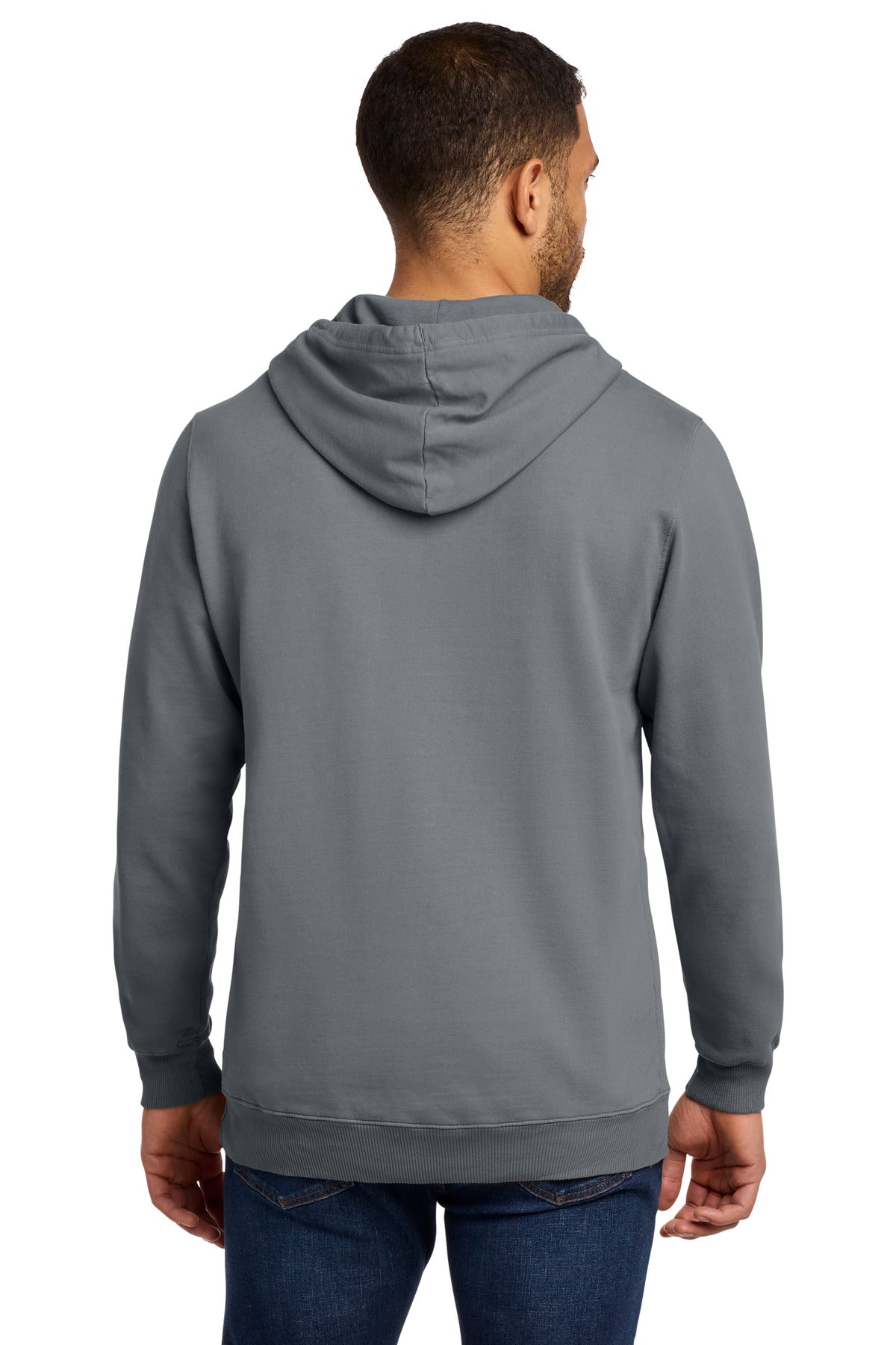Pewter Port & Co Beach Wash Garment-Dyed Pullover Hooded Sweatshirt. PC098H plain