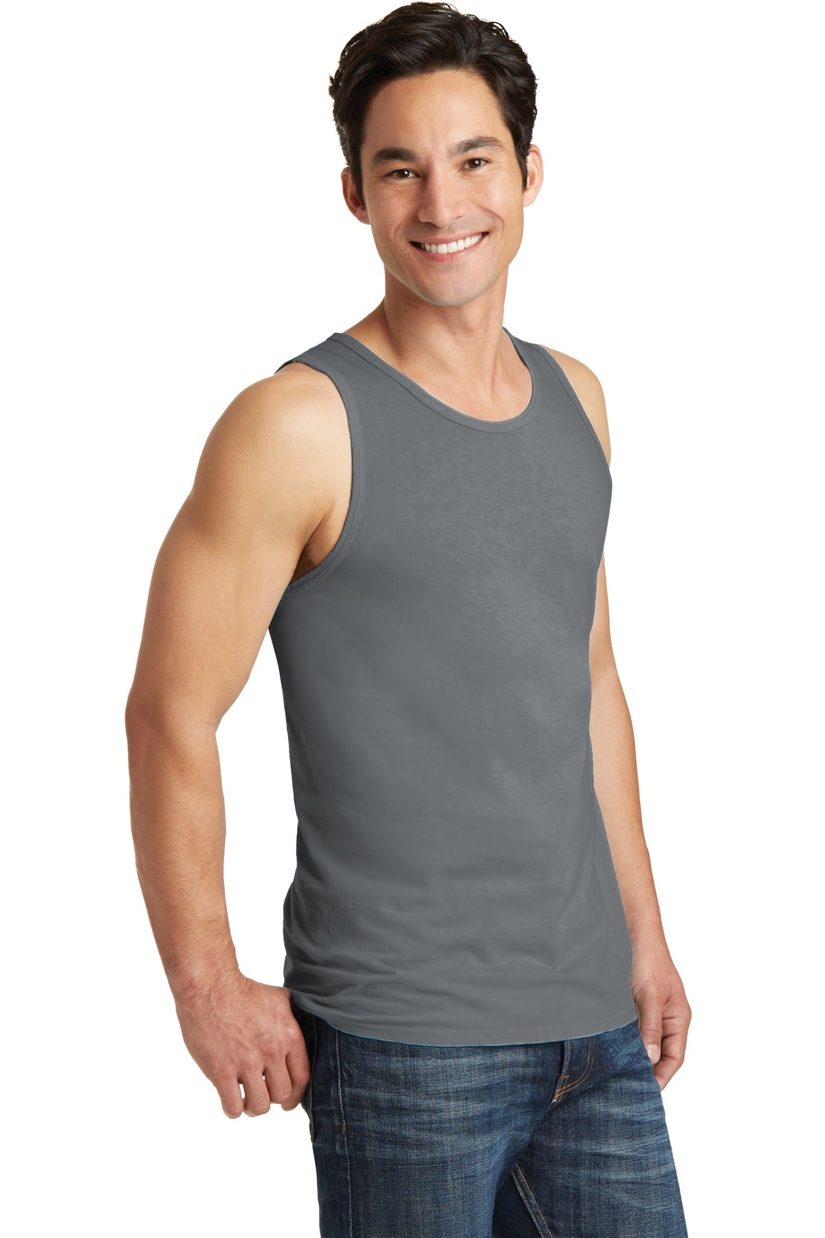Pewter Port & Co Beach Wash Garment-Dyed Tank. PC099TT plain