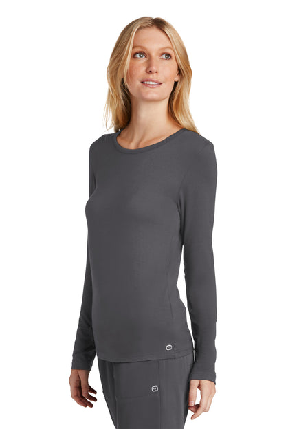 Pewter Wink Women's Long Sleeve Layer Tee WW4029 plain