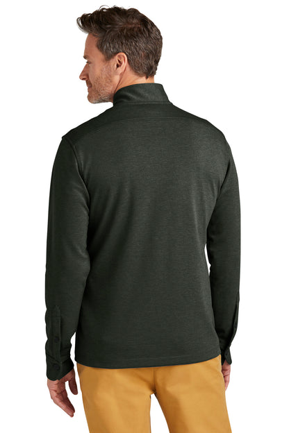 PineHthr Brooks Brothers Mid-Layer Stretch 1/2-Button BB18202 plain