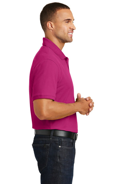 Pink Azalea Port Authority Core Classic Pique Polo. K100 plain