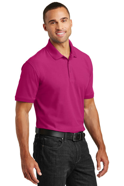 Pink Azalea Port Authority Core Classic Pique Polo. K100 plain