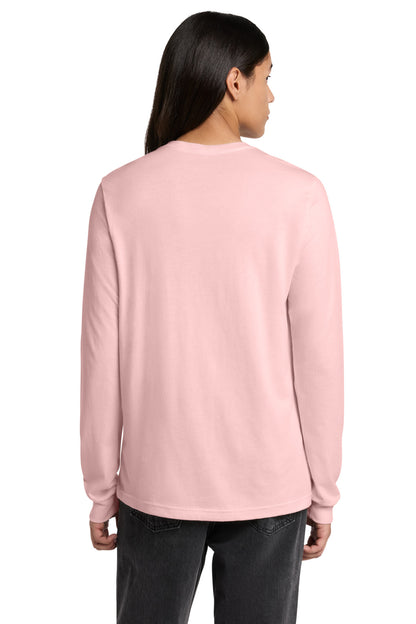 Pink BELLA+CANVAS Unisex Jersey Long Sleeve Tee. BC3501 plain