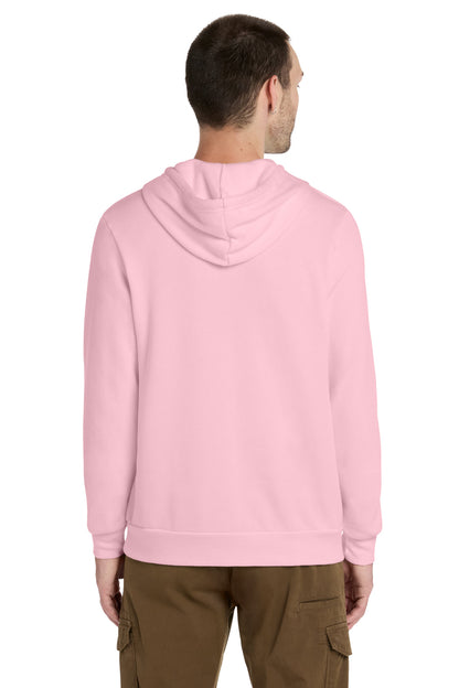 Pink BELLA+CANVAS Unisex Sponge Fleece Pullover Hoodie. BC3719 plain