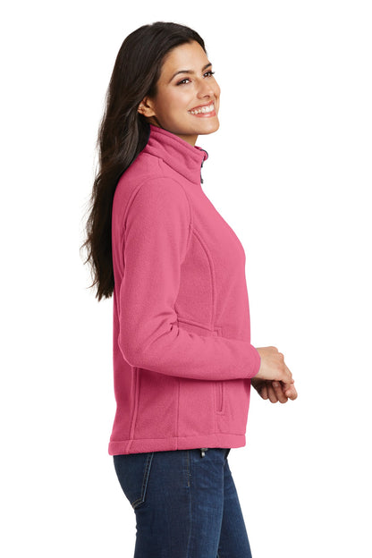 Pink Blossom Port Authority Women's Value Fleece Jacket. L217 plain