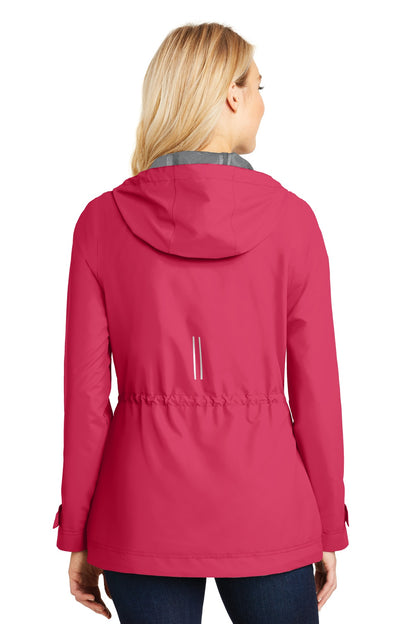 Pink Horizon Port Authority Women's Northwest Slicker. L7710 plain