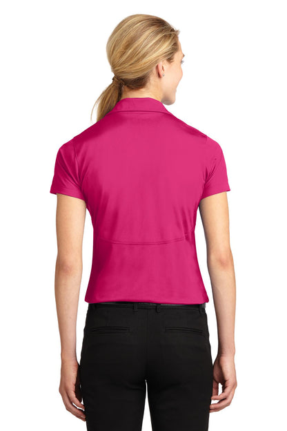 Pink Raspberry Sport-Tek Women's Micropique Sport-Wick Polo. LST650 plain