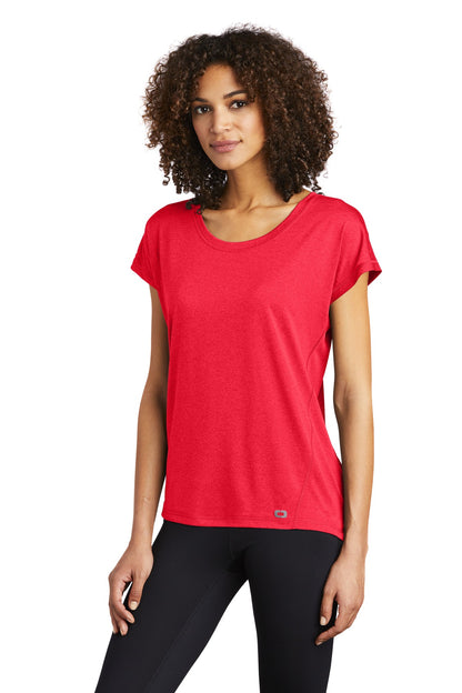 Pink Rogue OGIO Women's Pulse Dolman Tee LOE324 plain
