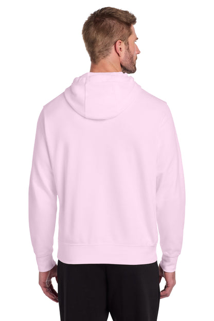 PinkFoam Nike Club Fleece Sleeve Swoosh Pullover Hoodie NKDR1499