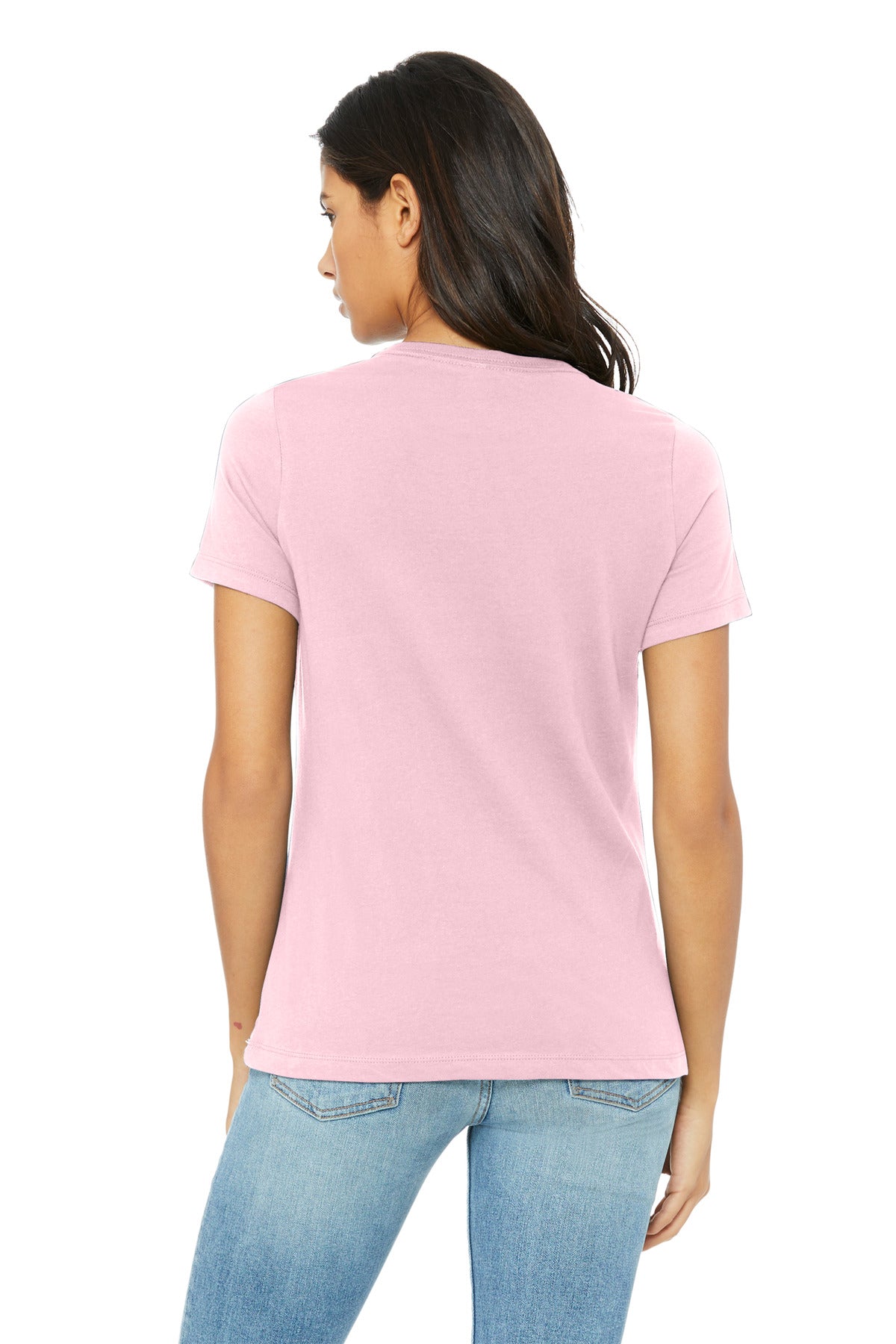 PinkTB BELLA+CANVAS Women's Relaxed Triblend Tee BC6413 plain