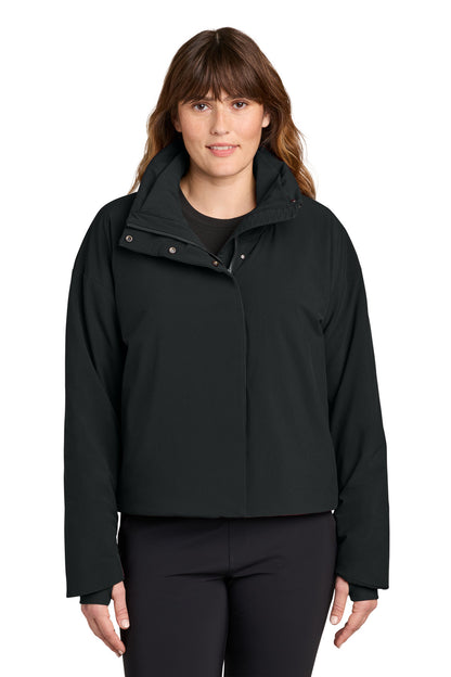 PitchBlack MiiR Women's Sashiko Full-Zip Stretch Puffy MRAW440 plain