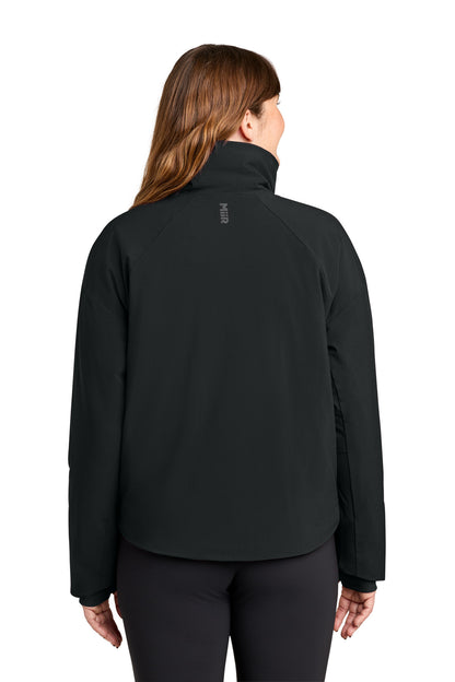 PitchBlack MiiR Women's Sashiko Full-Zip Stretch Puffy MRAW440 plain