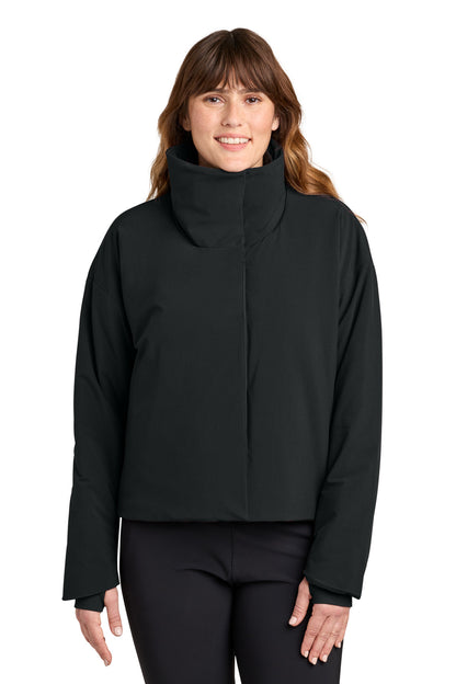 PitchBlack MiiR Women's Sashiko Full-Zip Stretch Puffy MRAW440 plain