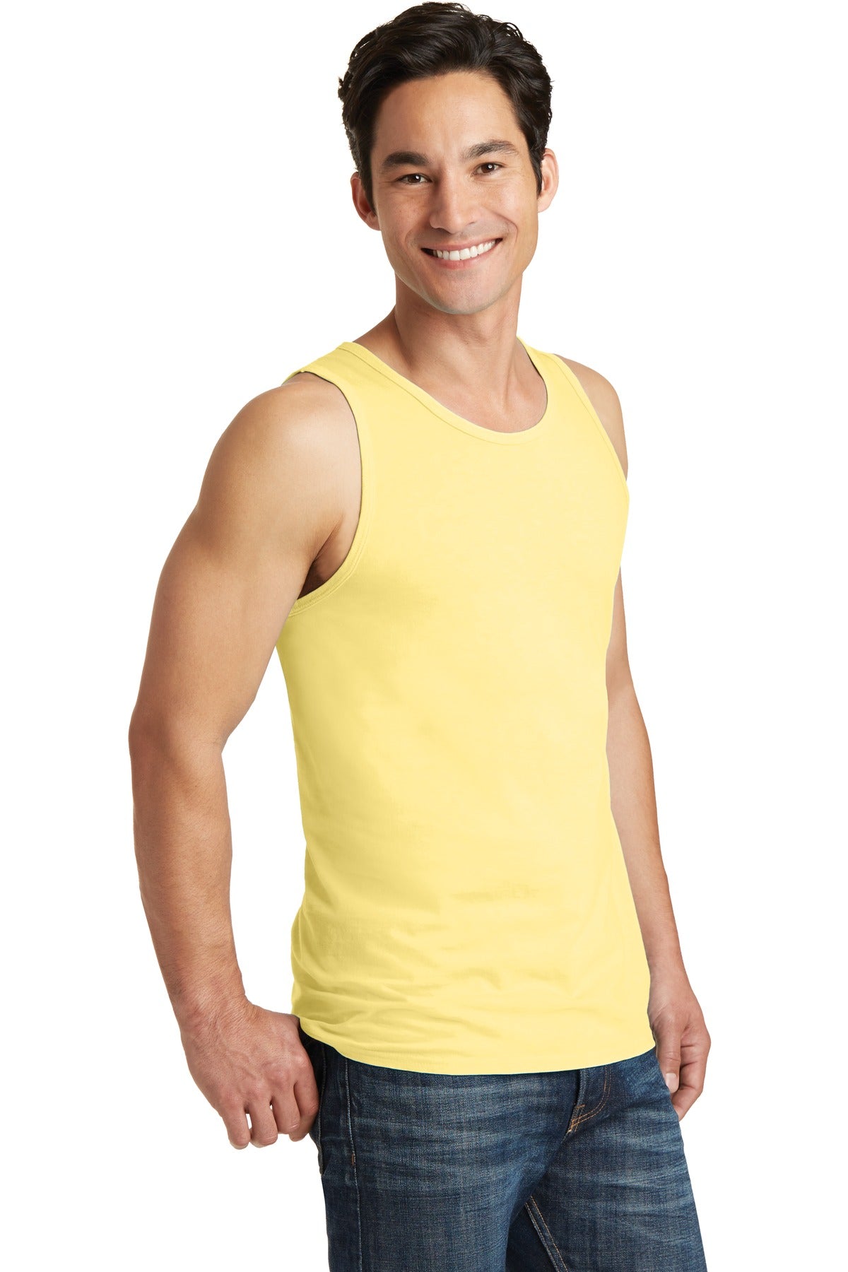 Popcorn Port & Co Beach Wash Garment-Dyed Tank. PC099TT plain