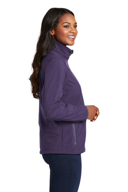 Posh Purple Port Authority Women's Welded Soft Shell Jacket. L324 plain