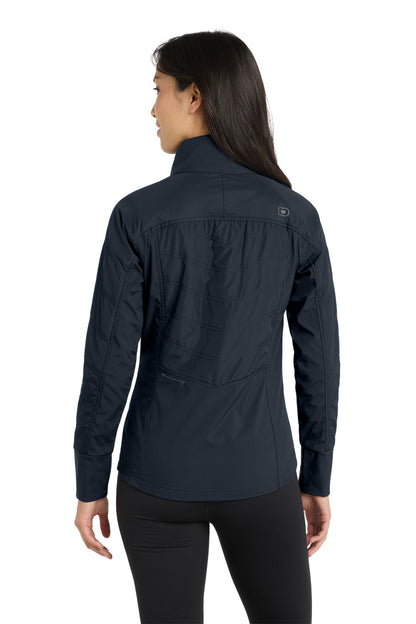 Propel Navy OGIO Women's Brink Soft Shell. LOE722 plain