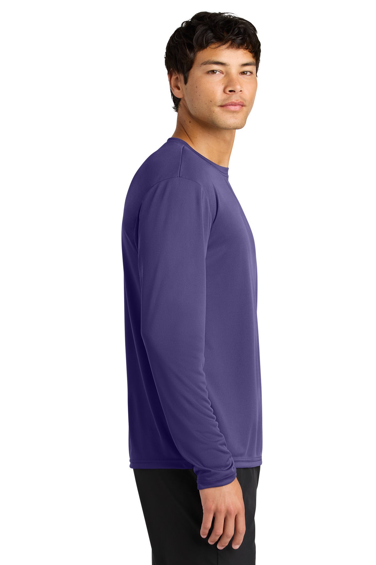 Purple A4 Cooling Performance Long Sleeve Tee A4N3165 plain