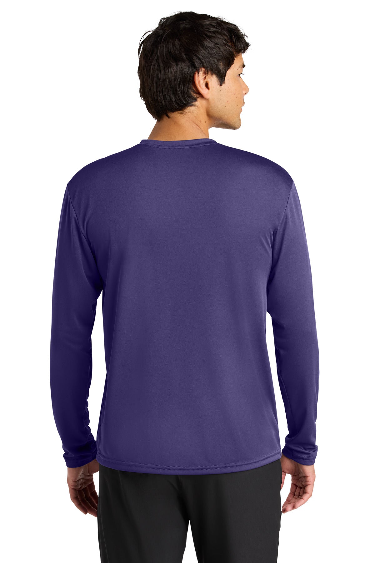 Purple A4 Cooling Performance Long Sleeve Tee A4N3165 plain