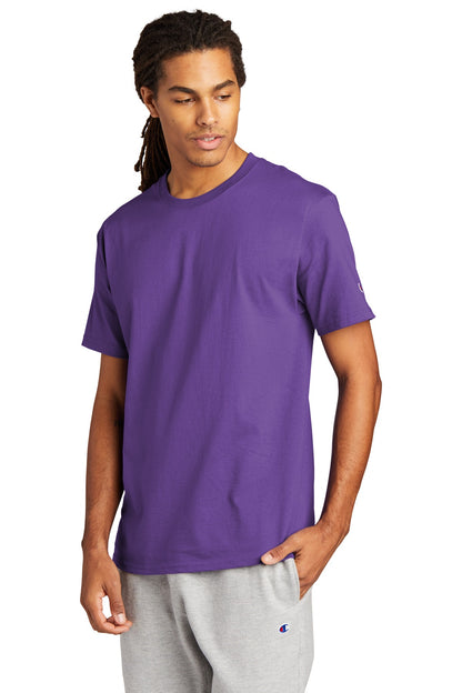 Purple Champion Heritage 6-Oz. Jersey Tee T425 plain